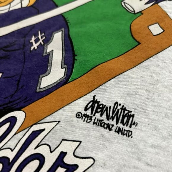 VTG Colorado Rockies Official Record Holder NWT Baseball MLB Sportswear T Shirt - Picture 4 of 4